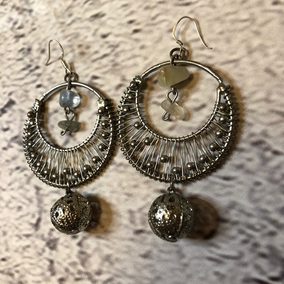 Beautiful upcycled silver hoops: Handmade by me - Picture 8 of 8